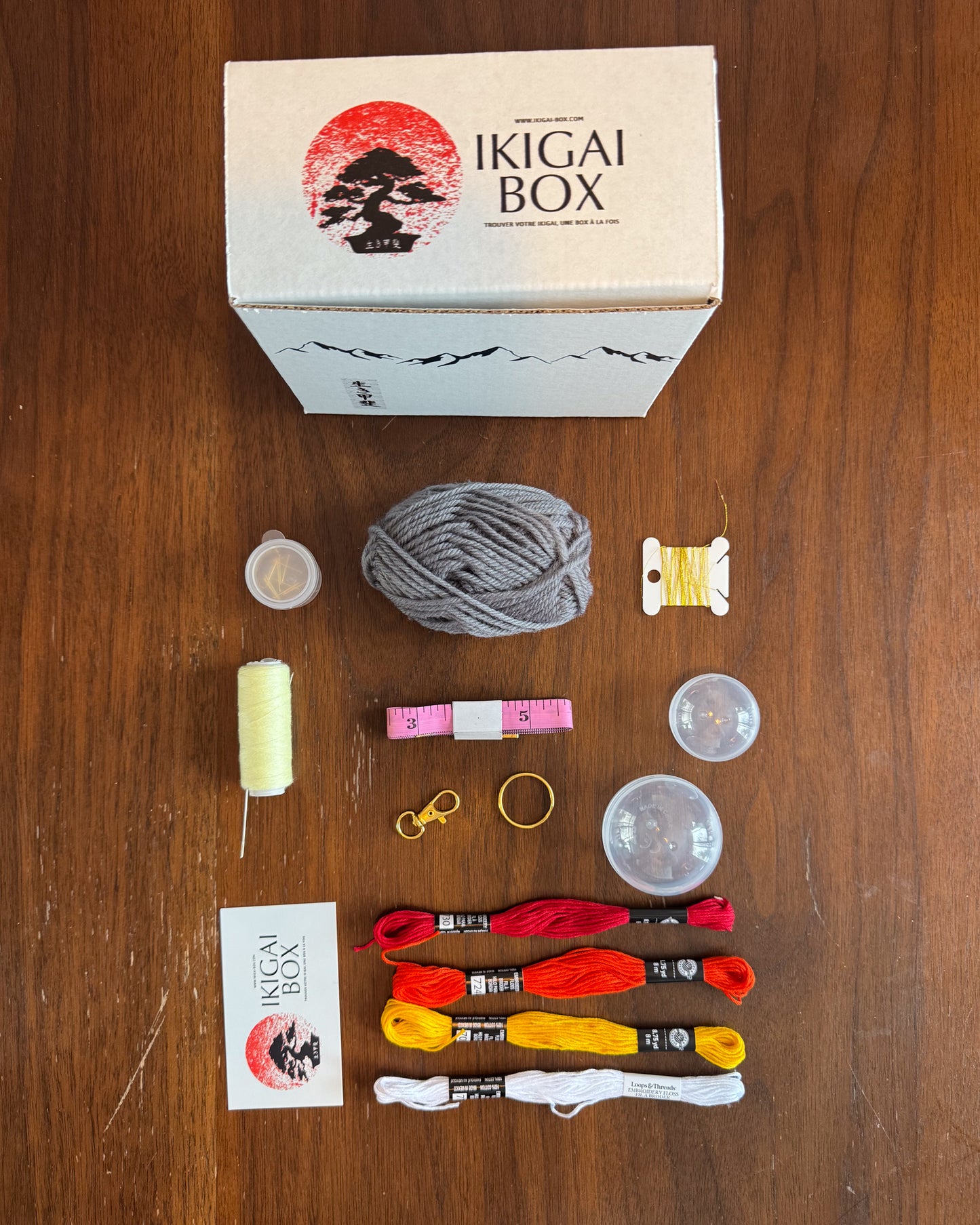 kit de broderie japonais temari box